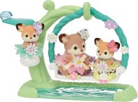 Deer Babies Floral Swing Set
