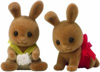 Fawn Rabbit Twin Babies