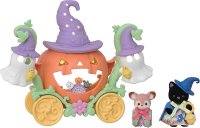 Halloween Ghost & Pumpkin Carriage Set
