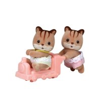 Walnut Squirrel Twins