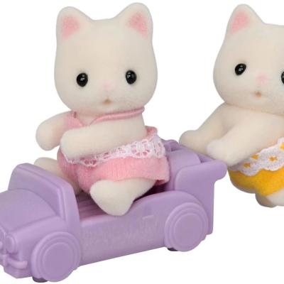 Floral Cat Twins