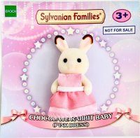 Chocolate Rabbit Baby (Pink Dress)