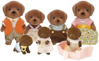 Chocolate Labrador Family (4-pack)